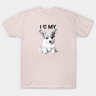 I Love My Corgi T-Shirt